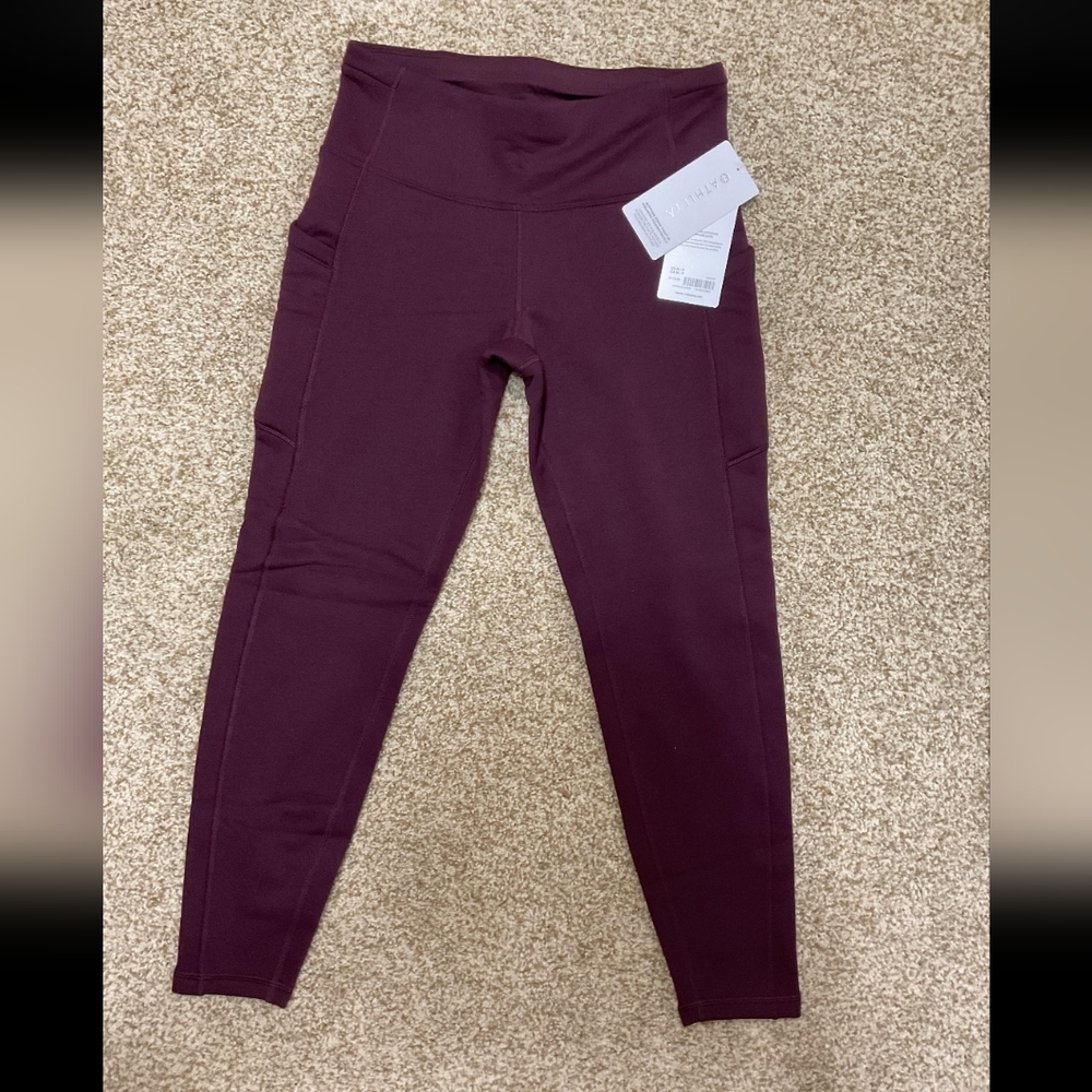 Athleta NWT MP Spiced Cabernet Altitude Tight in Polartec Power Stretch